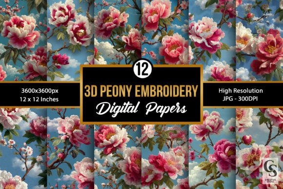 3D Pink Peony Embroidery Flower Patterns: A Seasonal Design Review