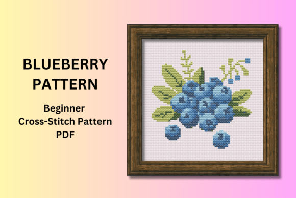 Blueberry Cross Stitch Beginner Pattern Review