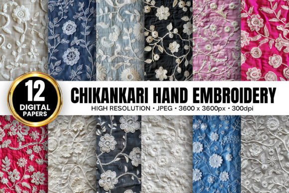 Chikankari Hand Embroidery Patterns for Creative Sellers