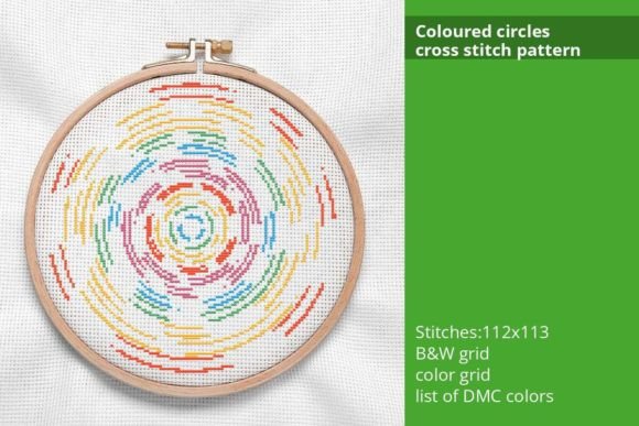 Coloured Circles Cross Stitch Pattern Review