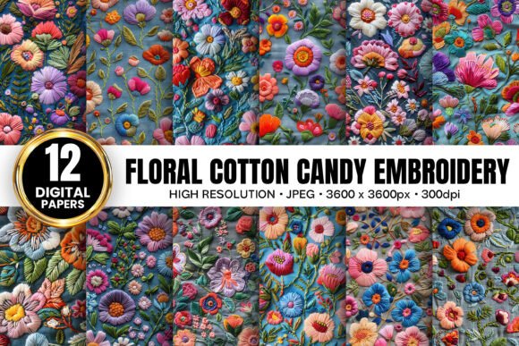 Cotton Candy Floral Embroidery Patterns: A Designer’s Perspective