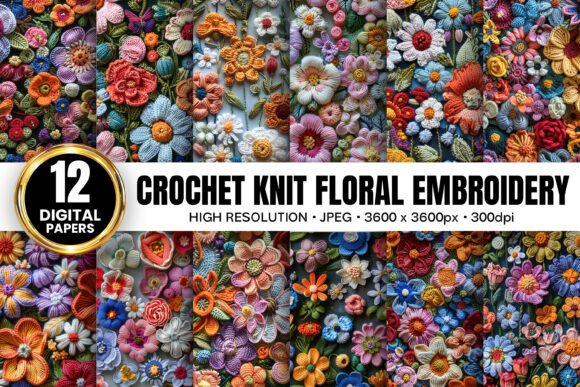 Crochet Knit Floral Embroidery Patterns Review for Personalized Gifts