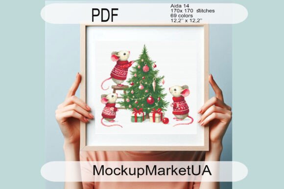 Family Mouse Cross Stitch Patterns PDF Review for Personalized Gift Products