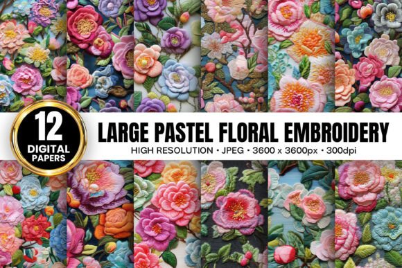Large Pastel Floral Embroidery Patterns: A Seasonal Review