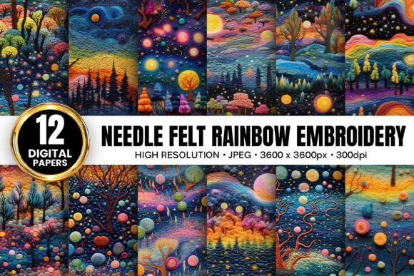 Needle Felt Rainbow Embroidery Patterns Review