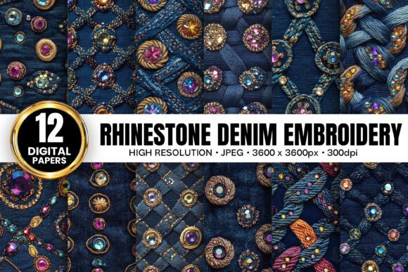 Rhinestones Denim Embroidery Patterns Review